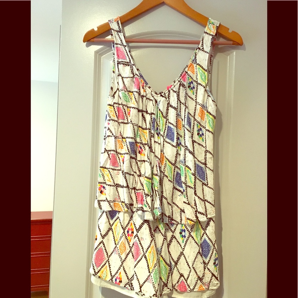 Plenty by Tracy Reese pop of color romper